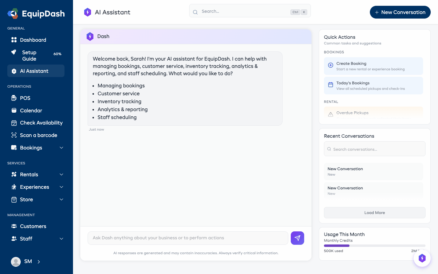 Getting started with the AI Assistant