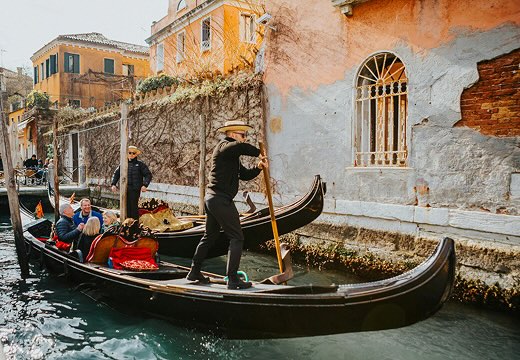 Gondola tour experience on a canal
