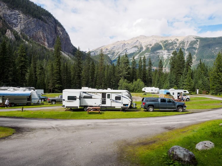 RV parked at night — deposit hold and return inspection workflow