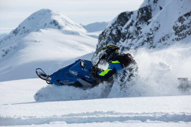 Snowmobile in the snow — deposit hold workflow