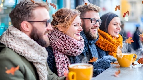 Staff team in winter gear