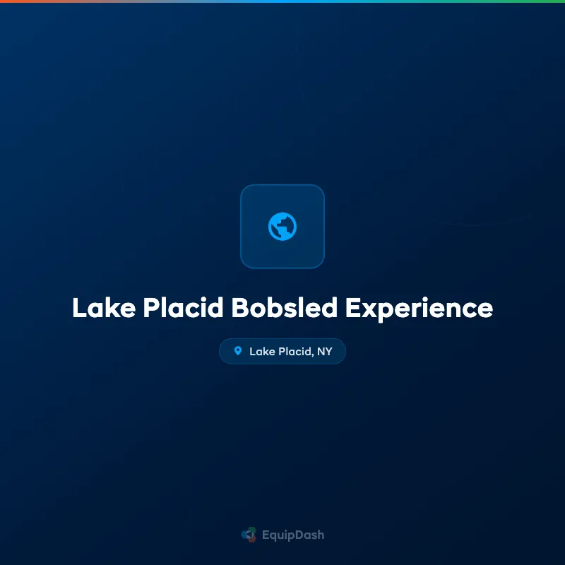 Lake Placid Bobsled Experience