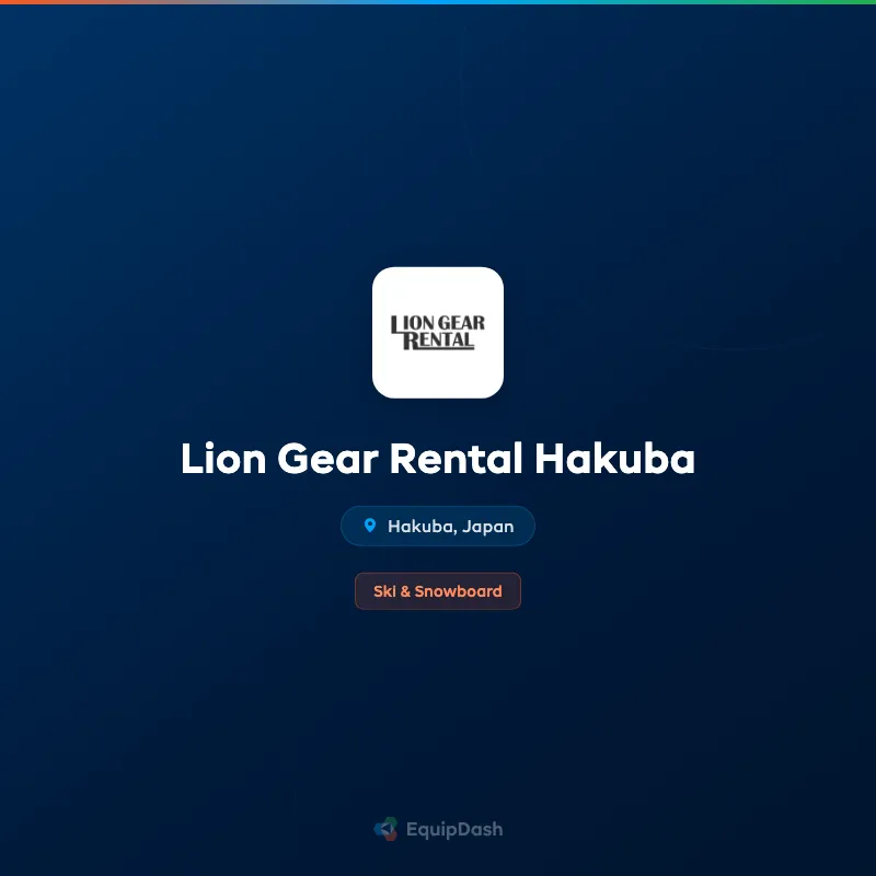 Lion Gear Rental Hakuba