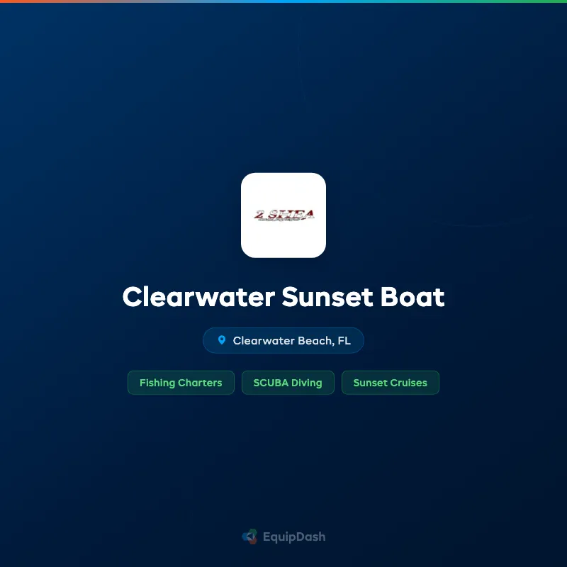 Clearwater Sunset Boat