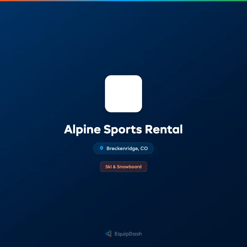 Alpine Sports Rental