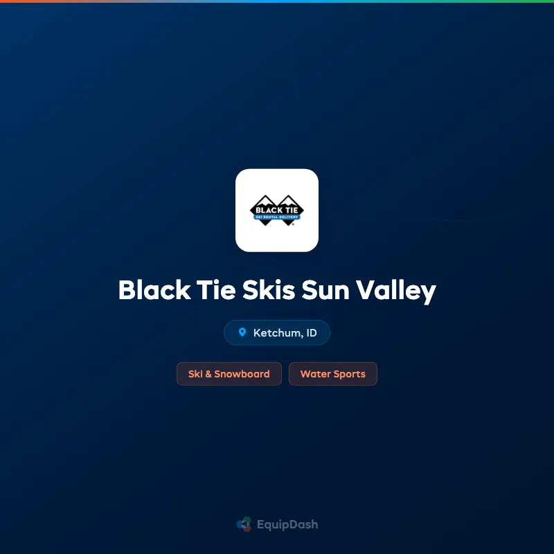 Black Tie Skis Sun Valley