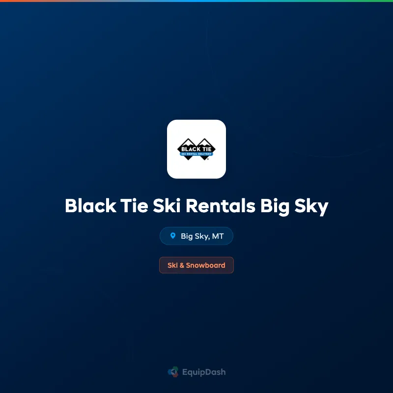 Black Tie Ski Rentals Big Sky