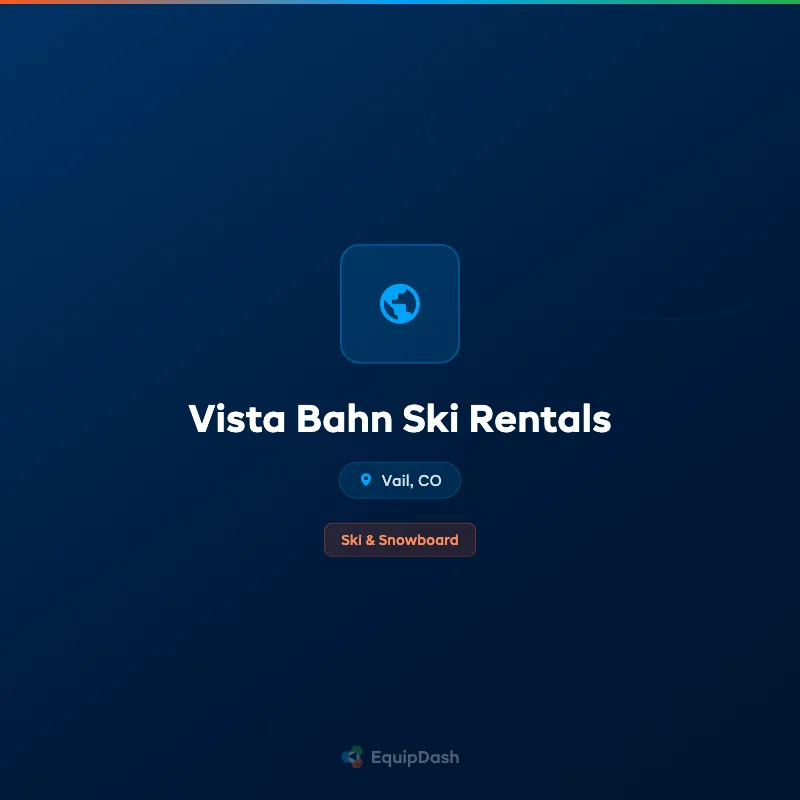 Vista Bahn Ski Rentals