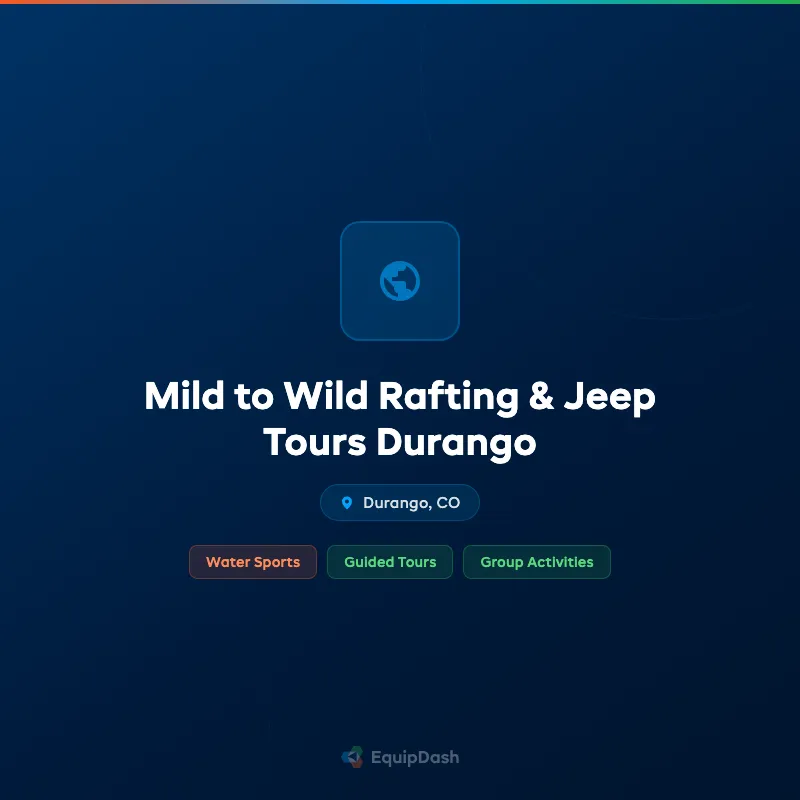 Mild to Wild Rafting & Jeep Tours Durango