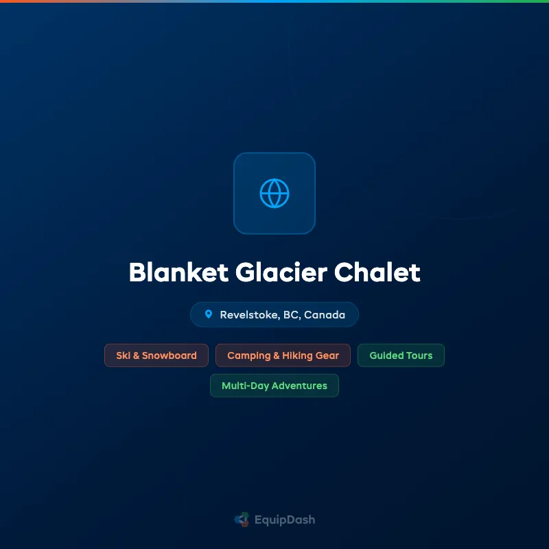 Blanket Glacier Chalet