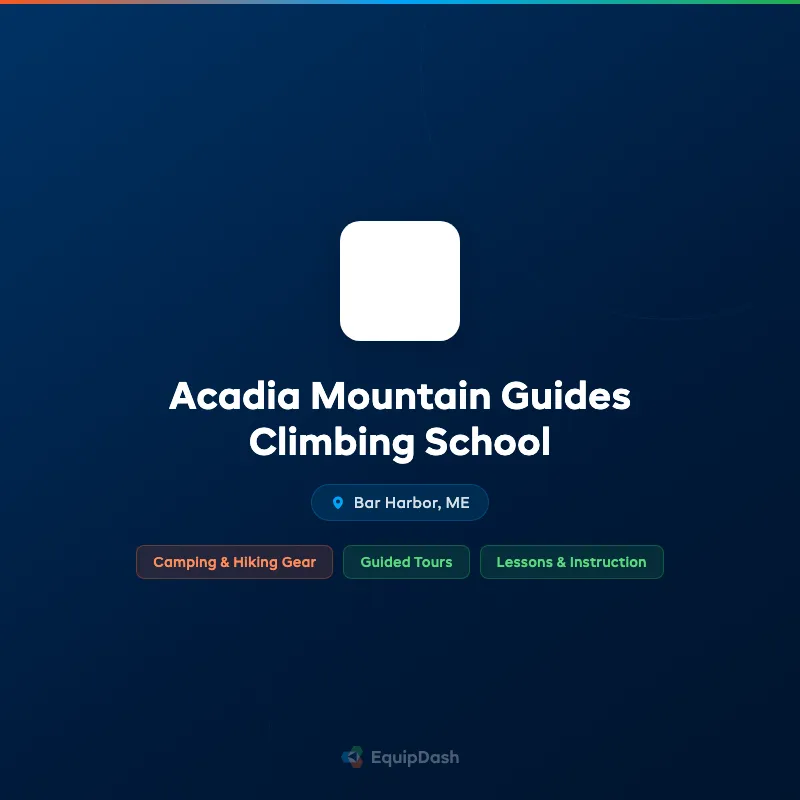 Acadia Mountain Guides Climbing School