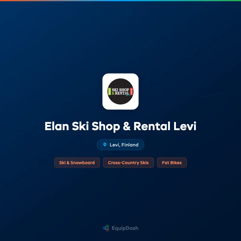 Elan Ski Shop & Rental Levi