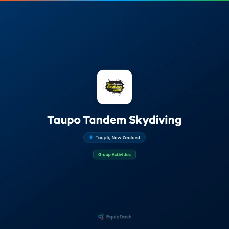 Taupo Tandem Skydiving