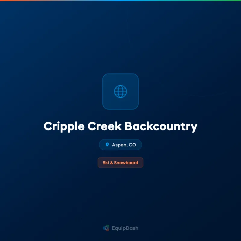 Cripple Creek Backcountry