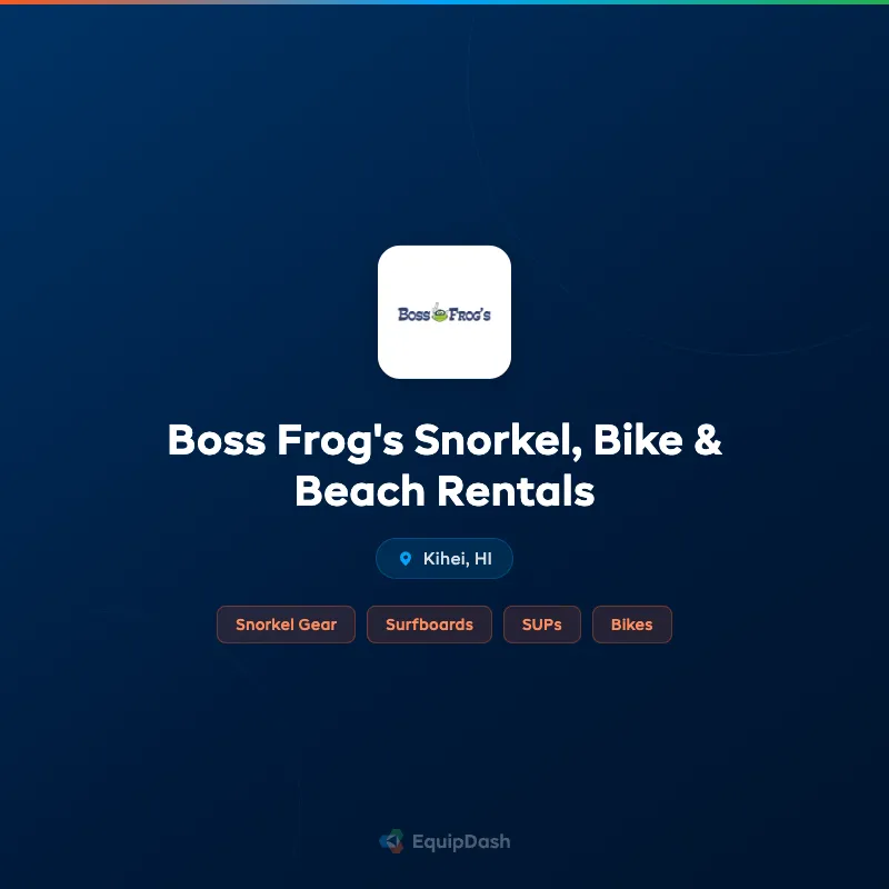Boss Frog's Snorkel, Bike & Beach Rentals