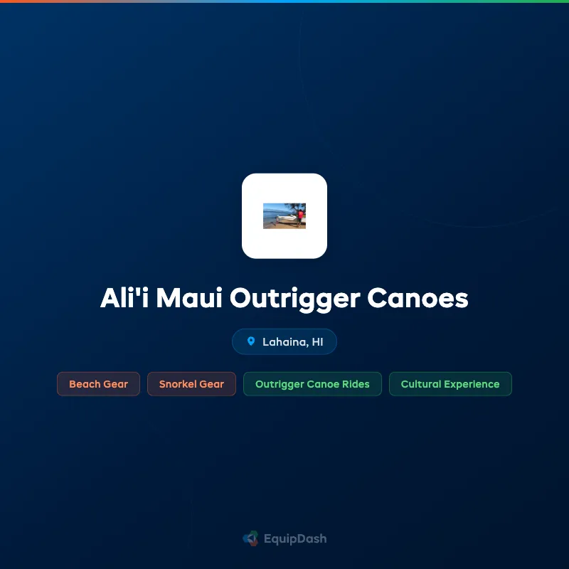 Ali'i Maui Outrigger Canoes