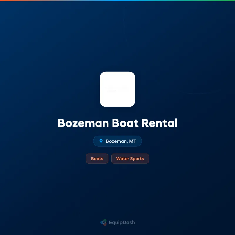 Bozeman Boat Rental