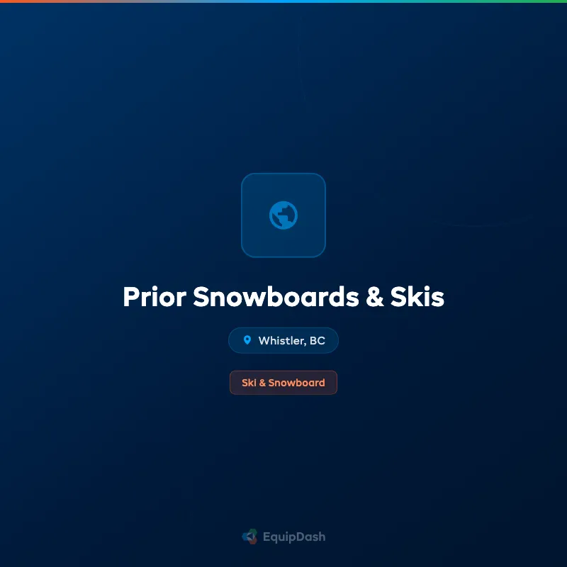 Prior Snowboards & Skis