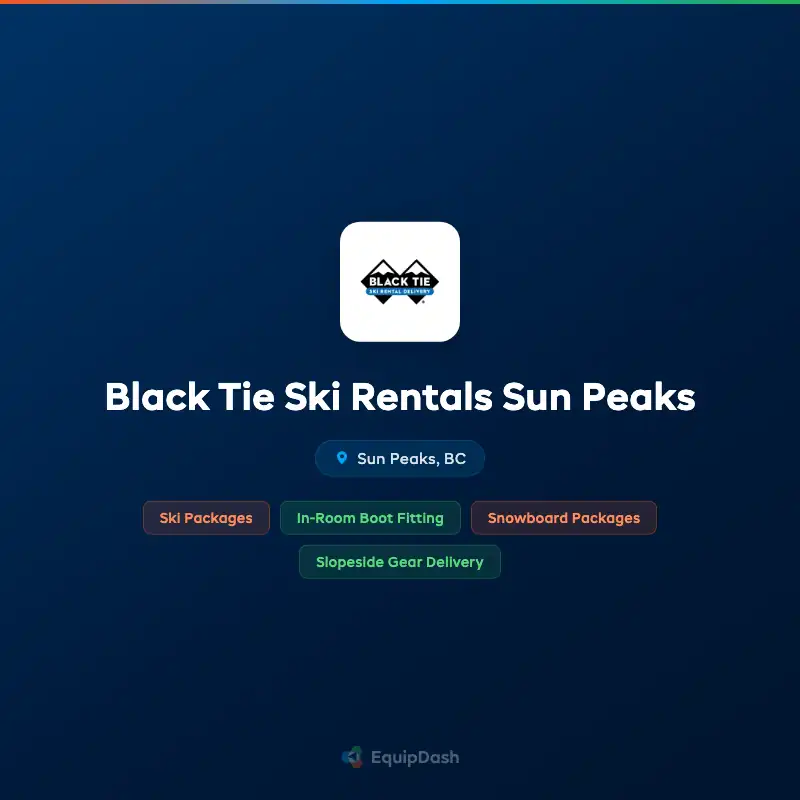 Black Tie Ski Rentals Sun Peaks