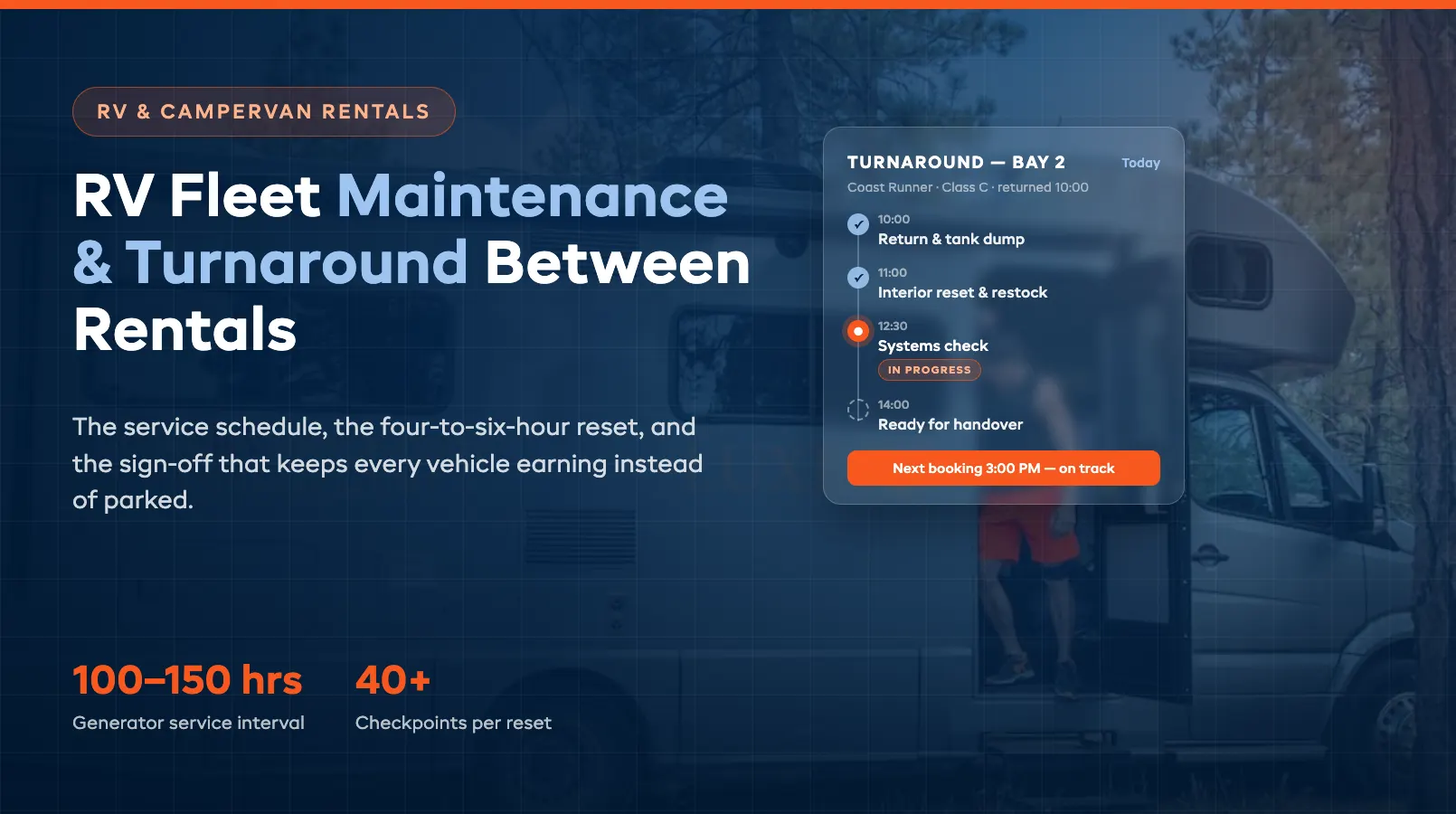 RV Fleet Maintenance and Turnaround Between Rentals