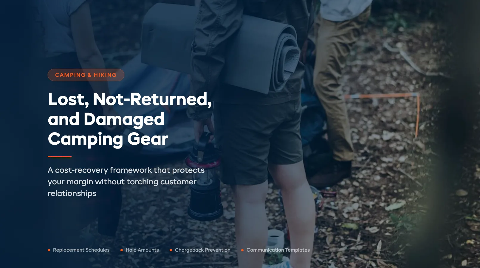 Lost, Not-Returned, and Damaged Camping Gear: A Cost-Recovery Framework