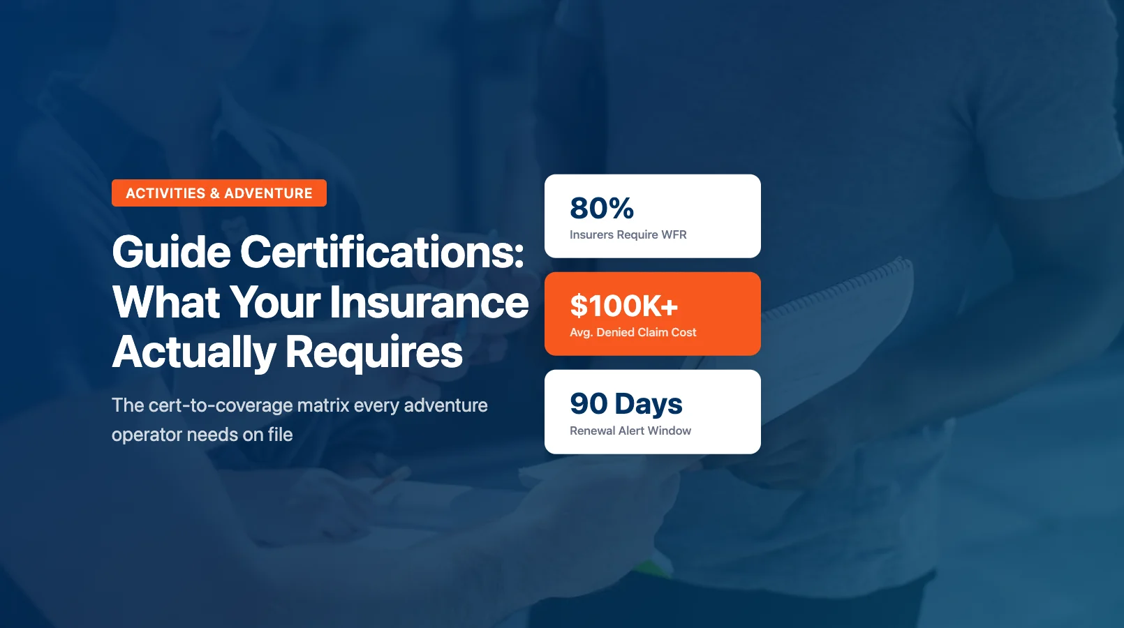 Guide Certifications: What Your Insurance Actually Requires