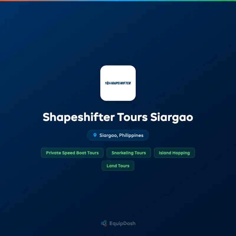 Shapeshifter Tours Siargao