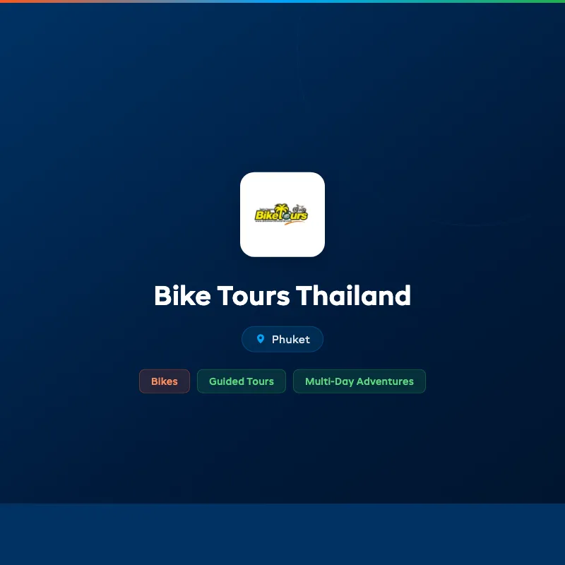 Bike Tours Thailand