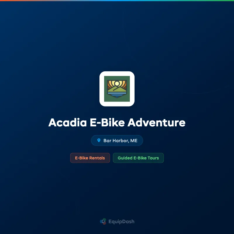 Acadia E-Bike Adventure