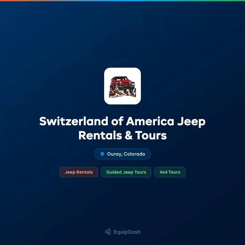 Switzerland of America Jeep Rentals & Tours