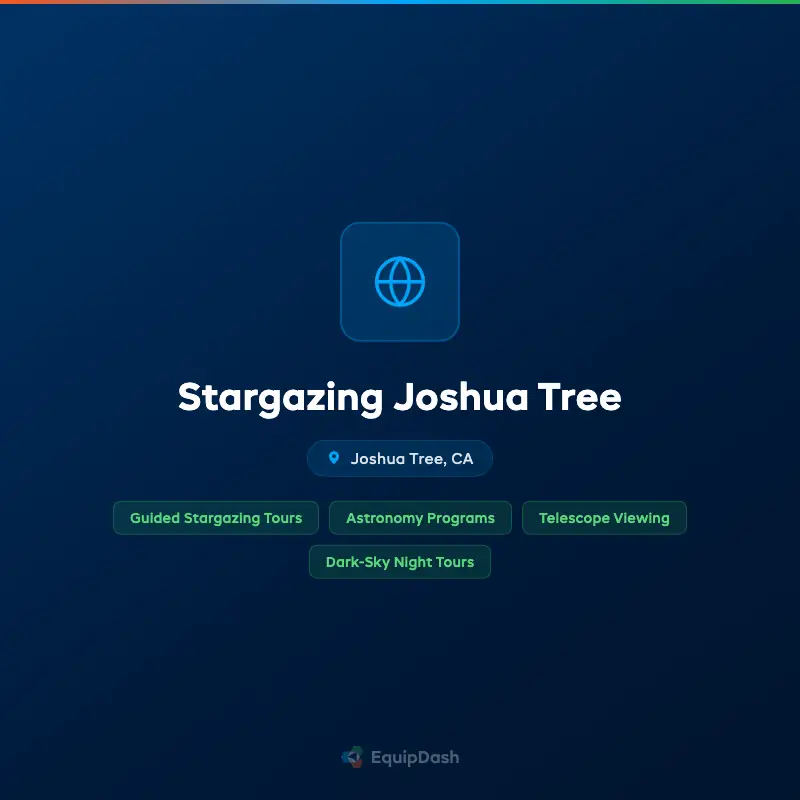 Stargazing Joshua Tree