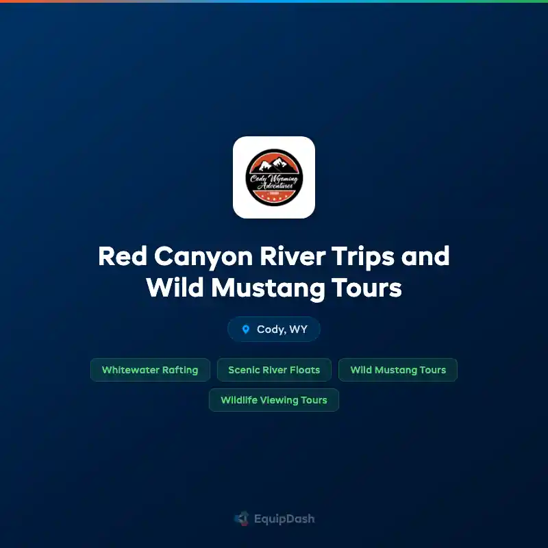Red Canyon River Trips and Wild Mustang Tours