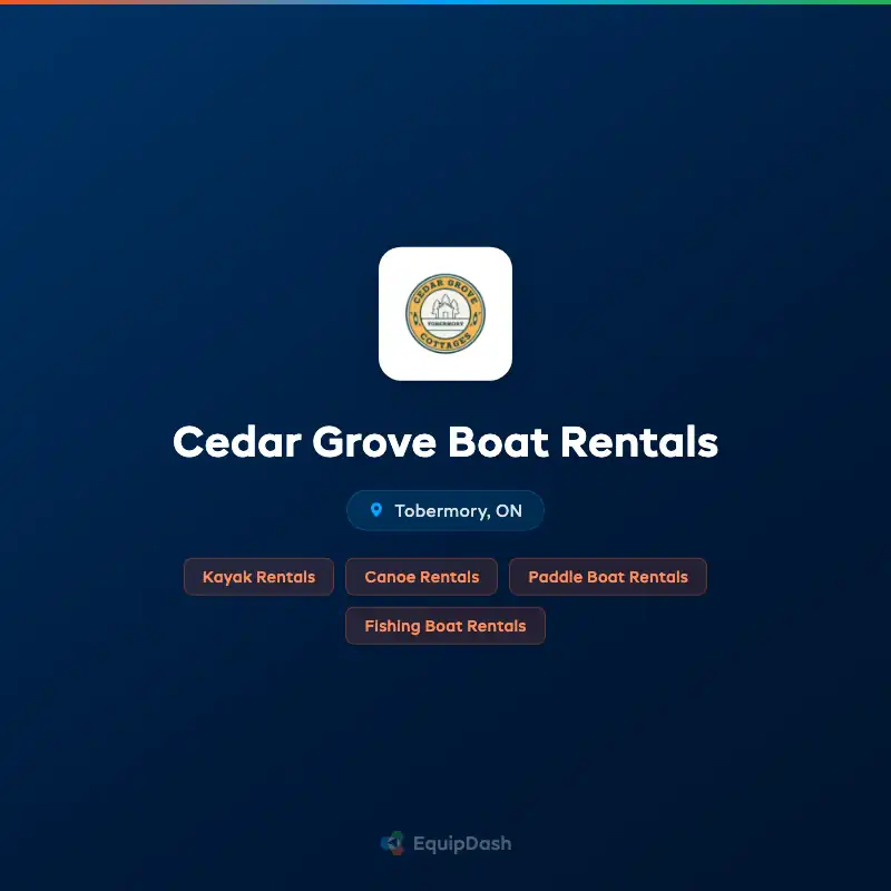 Cedar Grove Boat Rentals