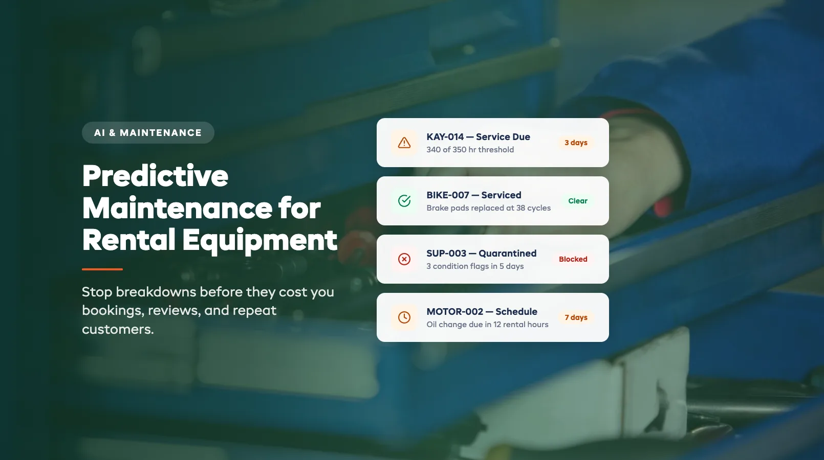 Predictive Maintenance for Rental Equipment: Stop Breakdowns Before They Cost You