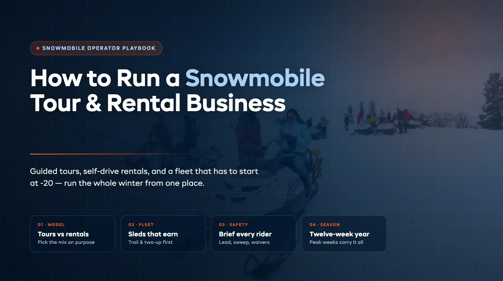 How to Run a Snowmobile Tour and Rental Business