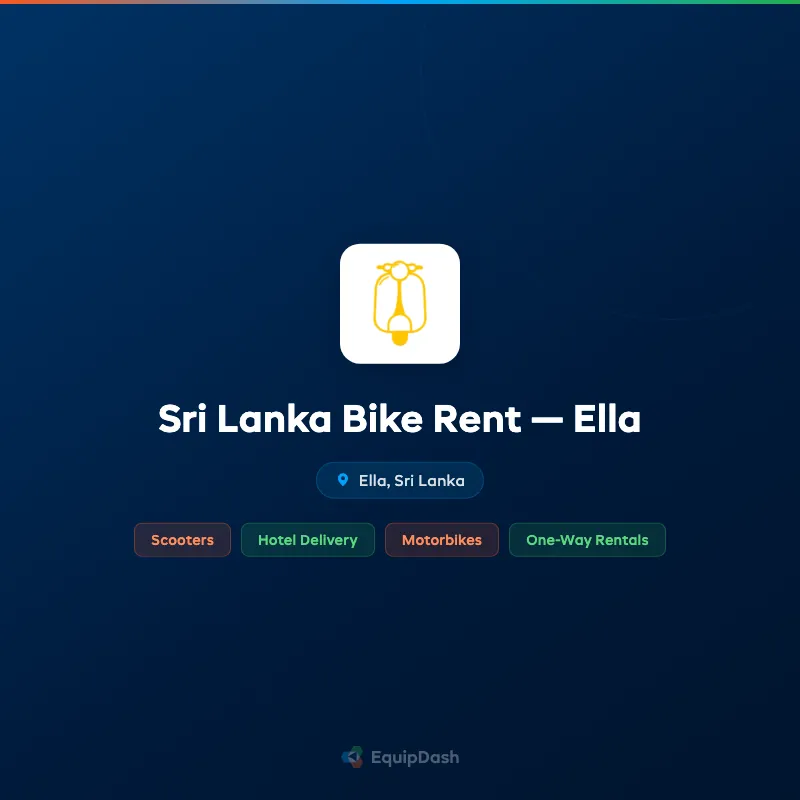 Sri Lanka Bike Rent — Ella
