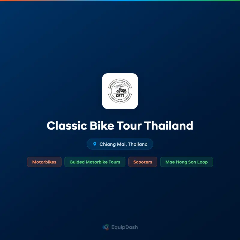 Classic Bike Tour Thailand