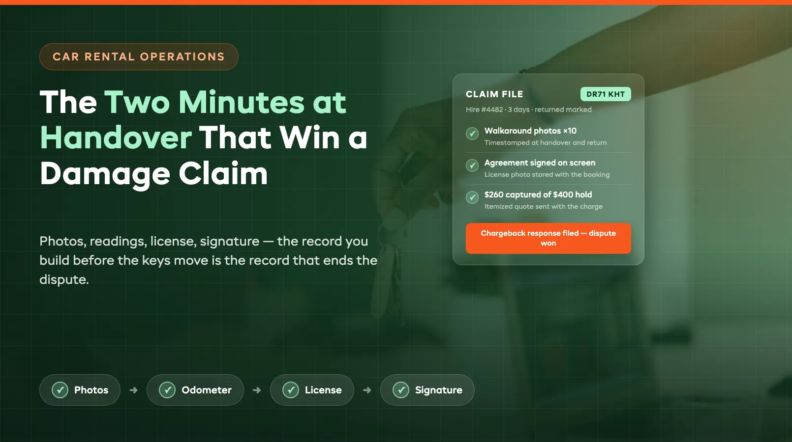 The Two Minutes at Handover That Win a Damage Claim