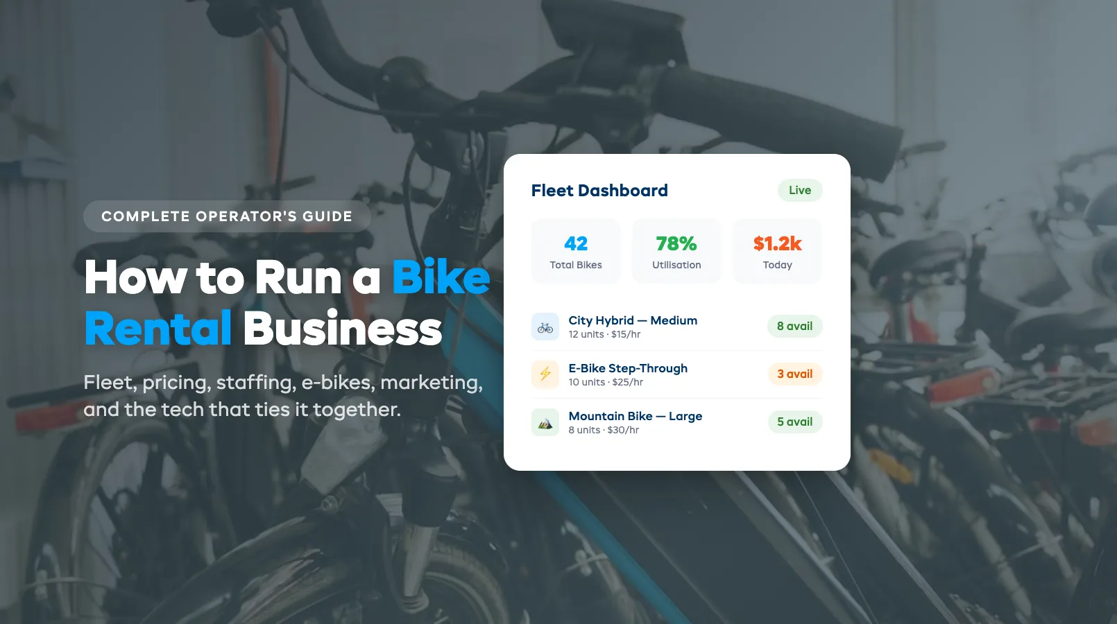How to Run a Bike Rental or Tour Business: The Complete Operator's Guide (2026)