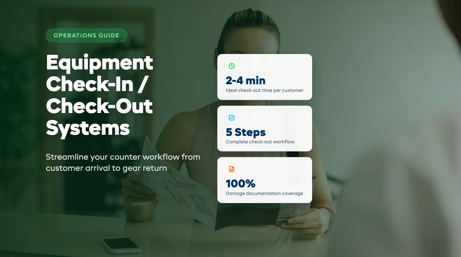 Equipment Check-In / Check-Out Systems for Rental Shops