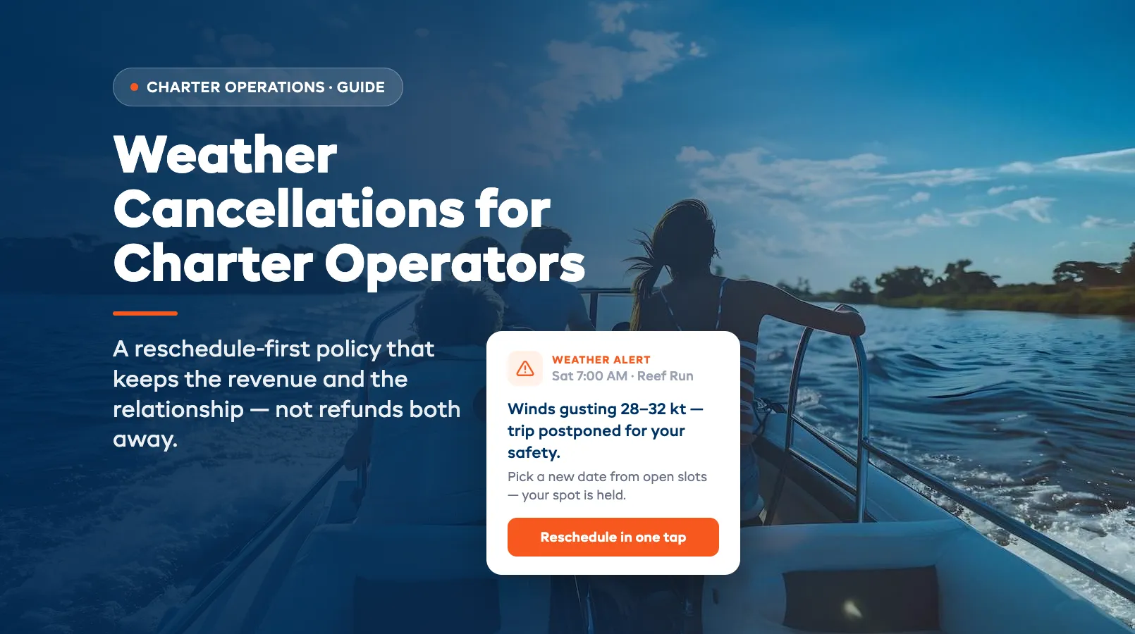 Weather Cancellations for Charter Operators: Reschedule-First Revenue Preservation