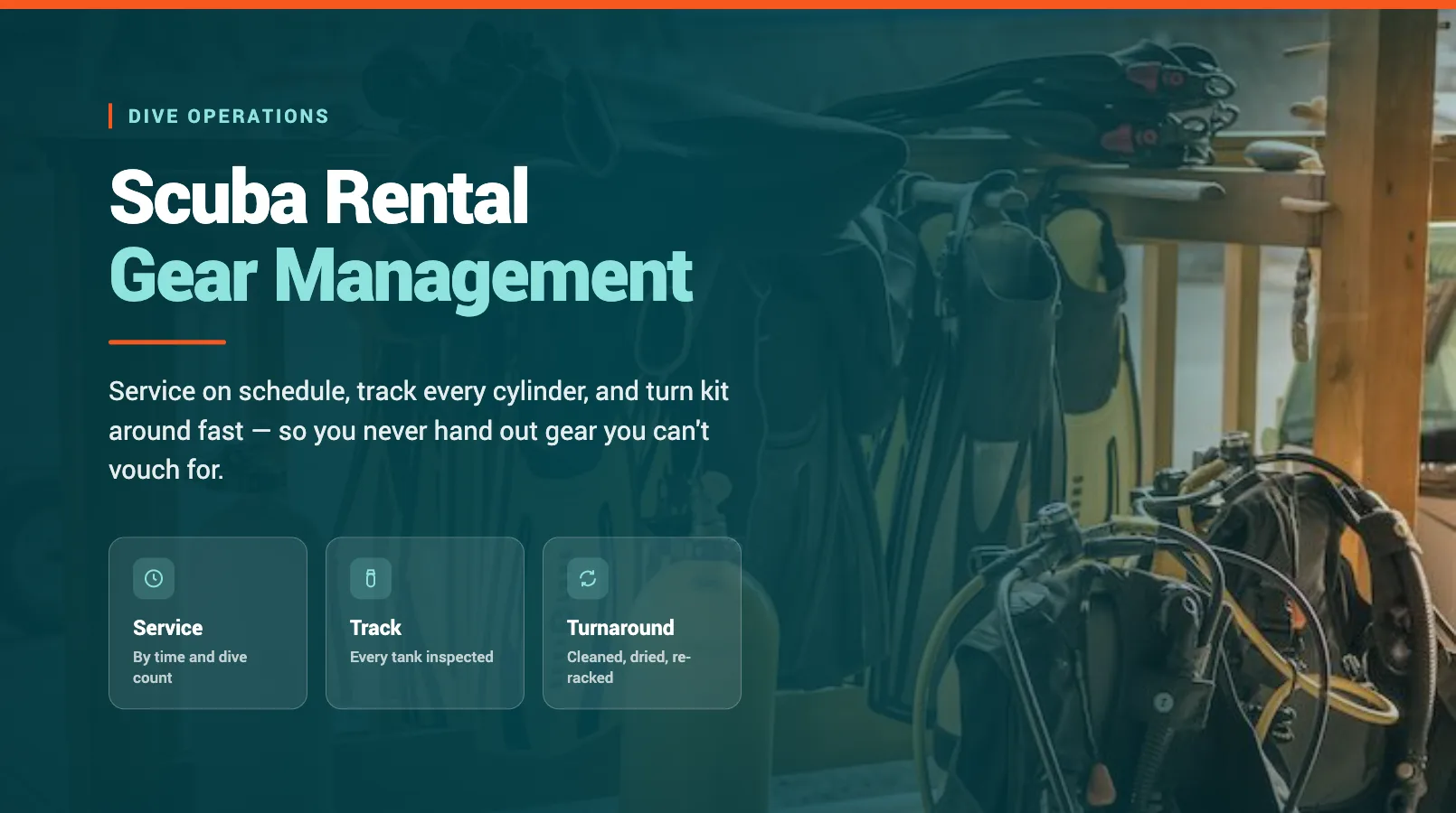 Scuba Rental Gear Management: Servicing, Tank Tracking, Turnaround