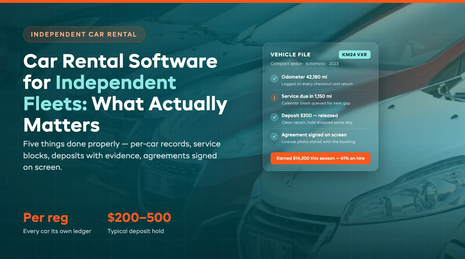 Car Rental Software for Independent Fleets: What Actually Matters