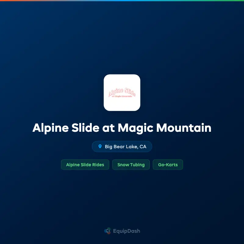 Alpine Slide at Magic Mountain