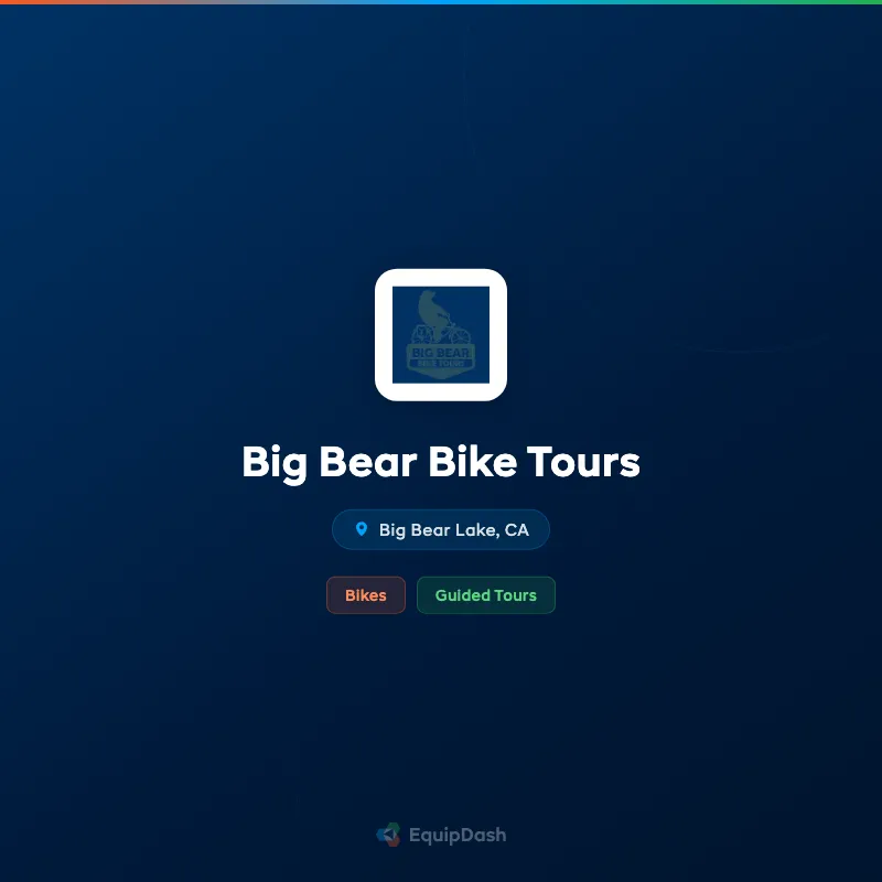 Big Bear Bike Tours