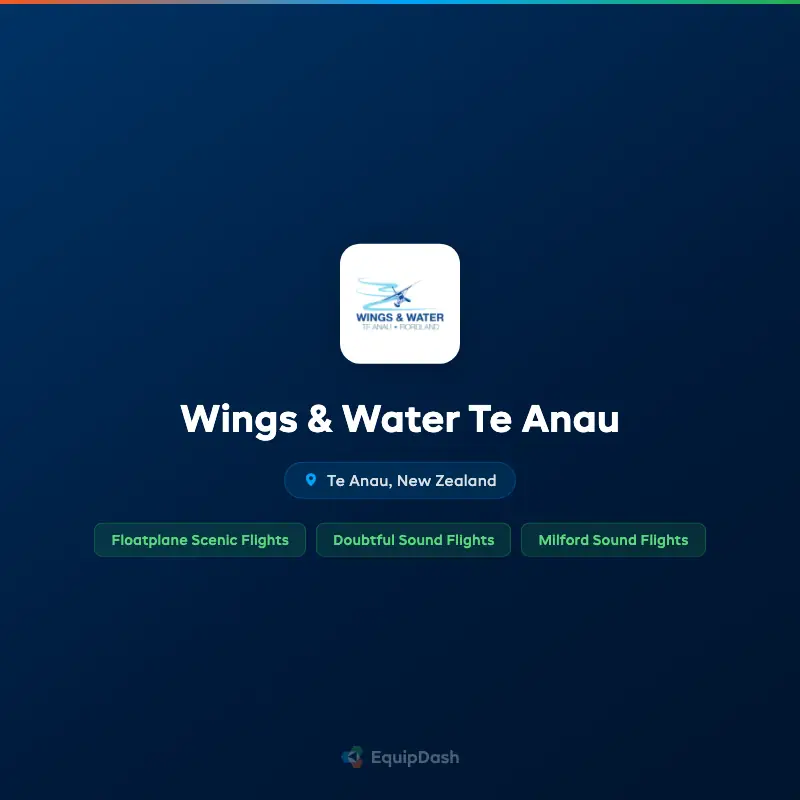 Wings & Water Te Anau