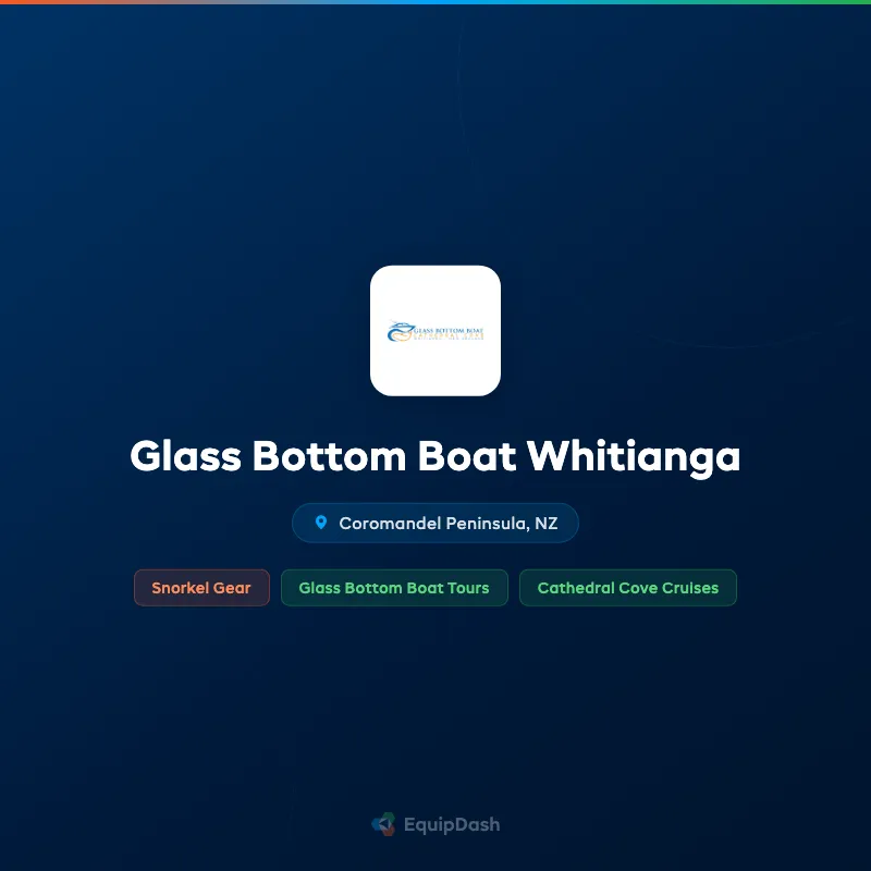 Glass Bottom Boat Whitianga