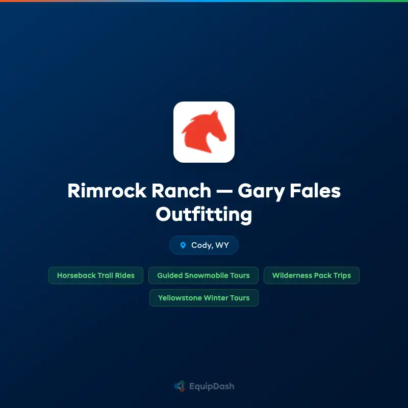 Rimrock Ranch — Gary Fales Outfitting