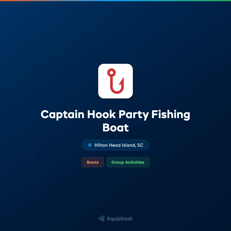 Captain Hook Party Fishing Boat