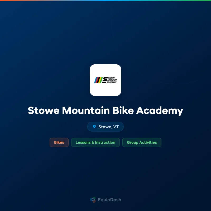 Stowe Mountain Bike Academy